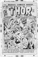 BUSCEMA, JOHN - Thor #196 cover, Thor, Warriors Three vs giant - Kartag 1971 Comic Art