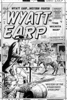 SEVERIN, MARIE - Wyatt Earp #5 lrg cover, Atlas western 1950's Comic Art