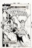 ADAMS, NEAL signed - Planet of Vampires #2 Atlas cover, Dracula homage 1975 Comic Art