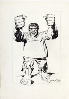 KIRBY, JACK - Hulk ad art, large-size, huge  Hulk w/ shirt  1977 to 1979 Comic Art