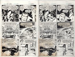 KIRBY, JACK - Kobra #1  (King Kobra) pg 11, DC origin of Kobra as twin 1975 Comic Art