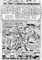 KIRBY, JACK - Sgt Fury #13 pg 1,Splash, Sgt Fury & Howlers Captain America & Bucky Comic Art