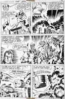 KIRBY, JACK - Superman' Pal Jimmy Olsen #148 pg 15, Superman, Jimmy see weapons attack, final Forth World issue 1972 Comic Art