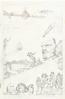 KIRBY, JACK - Jack Kirby Super Powers #2 pg 8, Wonder Woman, Green Lantern, Dr Fate 1985 Comic Art
