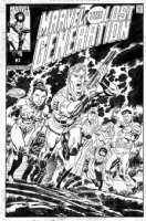 BYRNE, JOHN - Marvel Lost Generation #2 cover, Atlas era - Namora, Ulysses Bloodstone, Doctor Druid, Zawadi, Black Fox, Liberty Girl, Yankee Clipper and Makkari Comic Art
