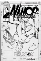 BYRNE, JOHN - Namor : Sub-Mariner #11 cover, Subby vs Master Man & Warrior Woman 1990 Comic Art