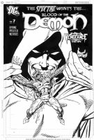 BYRNE, JOHN - Blood Of Demon #7 cover- Spectre vs Demon - Day of Vengeance tie-in  2005 Comic Art