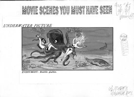 ROTH, ARNOLD / HARVEY KURTZMAN layouts- Trump #2 page - satire on Underwater Films 1957 Comic Art
