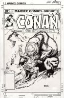 KANE, GIL - Conan The Barbarian #127 cover, Conan battles a Barbearian!  Comic Art
