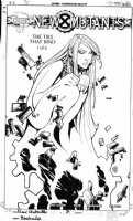BACHALO, CHRIS - New Mutants #7 cover + prelim, Magma nude  Comic Art