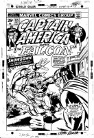 BUSCEMA, SAL / JOHN ROMITA - Captain America #175 cover - Cap hunt concluded, Secret Empire story for 2nd film  Comic Art