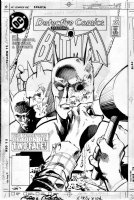 COLAN, GENE - Detective Comics #563 cover, Two-Face returns! - defaces Batman Comic Art