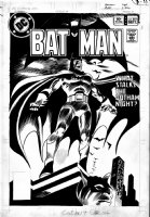 COLAN, GENE - Batman #351 cover, wow! Batman becomes vampire Batman! First Gene Colan version! Comic Art