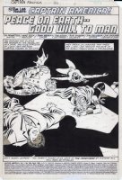 ZECK, MIKE - Captain America #268 pg 1 of 22 pg story, Splash! Defenders team down! 1982 Comic Art