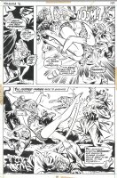 ANDRU, ROSS - Shanna, the She-Devil #2 complete story pg 7, Splashy - Shanna & cats battle slavers Comic Art