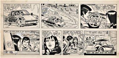 LIEBER, LARRY / JOHN ROMITA SR inks - STAN LEE's Spider-Man Sunday 6/14 1981 - Mary Jane manhandled in car Comic Art