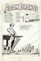 INFANTINO, CARMINE / MURPHY ANDERSON - Mystery In Space #75 pg 1 Splash, Adam Strange & Justice League vs Kanjar Ro cont. JLA #3, 1962  Comic Art