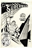 ANDRU, ROSS / DICK GIORDANO - Superman & Supergirl #1 cover, Premium  Victory by Computer  1981 Comic Art