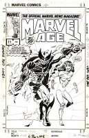 MILGROM, AL - Marvel Age #11 cover, Wolverine & Kitty Pryde mini-series preview 1983 Comic Art