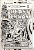 HECK, DON / JOHN ROMITA SR - Uncanny X-Men #47 cover, Beast & Iceman vs Warlock / Yogi 1968 Comic Art