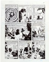 MORROW, GRAY - DC Big Book of Scandal pg 1, Robert Vesco (financial fraud & Nixon donor) 1997 Comic Art