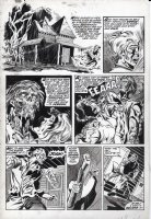 MARCOS, PABLO - Tales of the Zombie #6 pg 17, Joan runs into Simon Garth with an axe Comic Art
