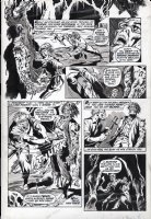 MARCOS, PABLO - Tales of the Zombie #6 pg 18, Eric attacks Simon Garth with an axe Comic Art