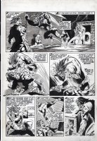 MARCOS, PABLO - Tales of the Zombie #6 pg 20, Simon Garth battles Teddy Comic Art