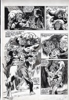 MARCOS, PABLO - Tales of the Zombie #6 pg 21, large splash page. Teddy attacks Simon Garth Comic Art
