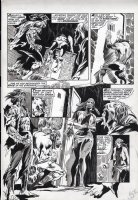 MARCOS, PABLO - Tales of the Zombie #6 pg 23, large splash page. Simon Garth sees Layla enter room with bloody axe! Comic Art
