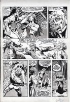 MARCOS, PABLO - Tales of the Zombie #6 pg 15, Eric hits Layla, knocking her out Comic Art
