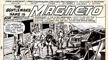 COCKRUM, DAVE - Uncanny X-Men #104 production pg 1 detail, redrawn Colossus  Comic Art