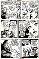 COCKRUM, DAVE / BOB BROWN - Teen Titans #41 pg 3, Lilith / Omen origin story 1972 Comic Art