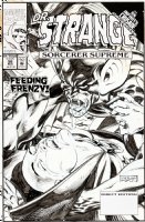 ISHERWOOD, GEOF - Doctor Strange, Sorcerer Supreme #56 cover, Doc vs Baron Blood 1993  Comic Art