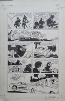 ANDRU, ROSS - Vigilante #10 pg 20, Vigilante is the driver 1984 Comic Art