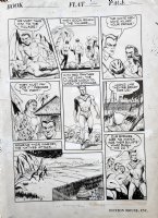 GABRIELE, AL - Jungle Comics #22 pg 5 - superhero Red Panther Comic Art