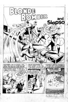 ELGIN, JILL - All-New Comics #8 large pg 1 Splash, female heroine - Blonde Bomber 1944 Comic Art