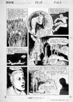 HOPPER, FRAN (DEITRICK) - Planet Comics #24 large pg 2, hero in mad science lab 1943 Comic Art