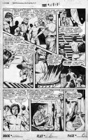 BAKER, MATT / JACK KAMEN - Fight Comics #50 large Good Girl large pg 6, Tiger Girl vs croc & nearly topless Evil Queen Comic Art